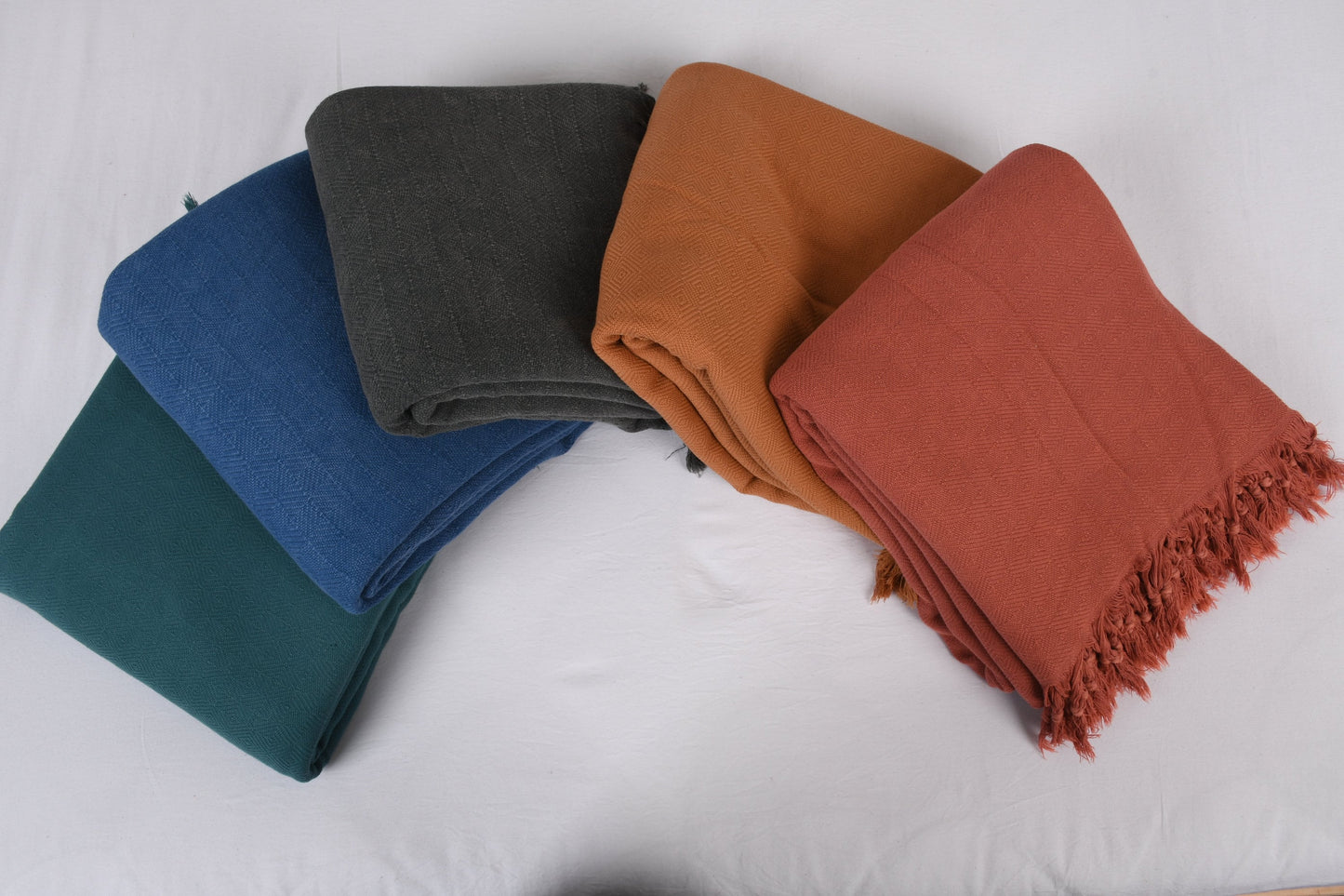 Winter Blanket, Turkish Blanket, Large Towel, Stonewashed Diamond Bedspread, 79x107 Inches Cotton Throw, Table Cover, Decorative Bedspread