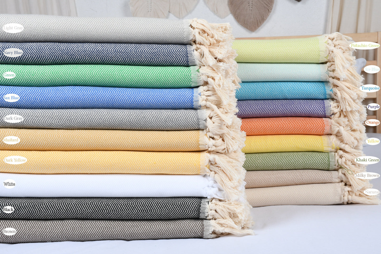 Turkish Blanket, Large Towel, Throw Blanket, Herringbone Bedspread, 79x99 Inches Cotton Throw, Bed Cover, Curtain Blanket, Beach Bedspread