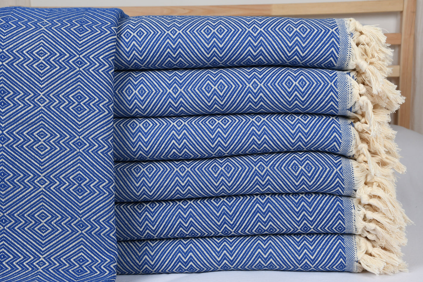Wholesale Blankets, Turkish Blanket, Diamond Sax Blue Throw, 79x91 Inches Sofa Cover, Bulk Order Blanket, Oversize Throw, Warm Bedspread