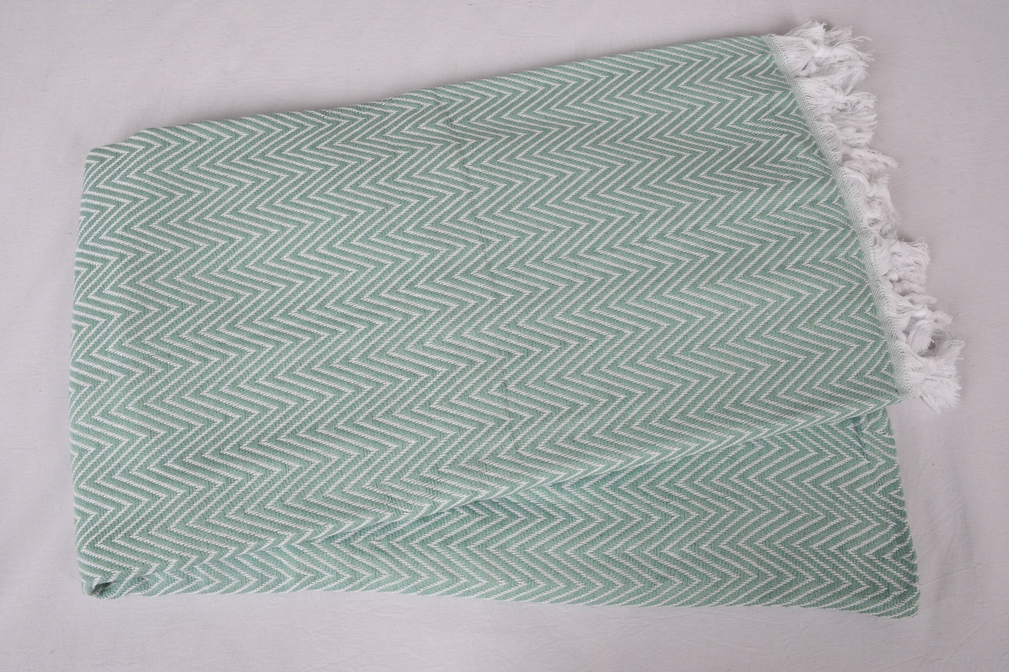 Turkish Bedspread, Picnic Blanket, Chevron Bedcover, 71x87 Inches Table Cover, Wholesale Bedspread, Mint Blanket, Decorative Bedspread