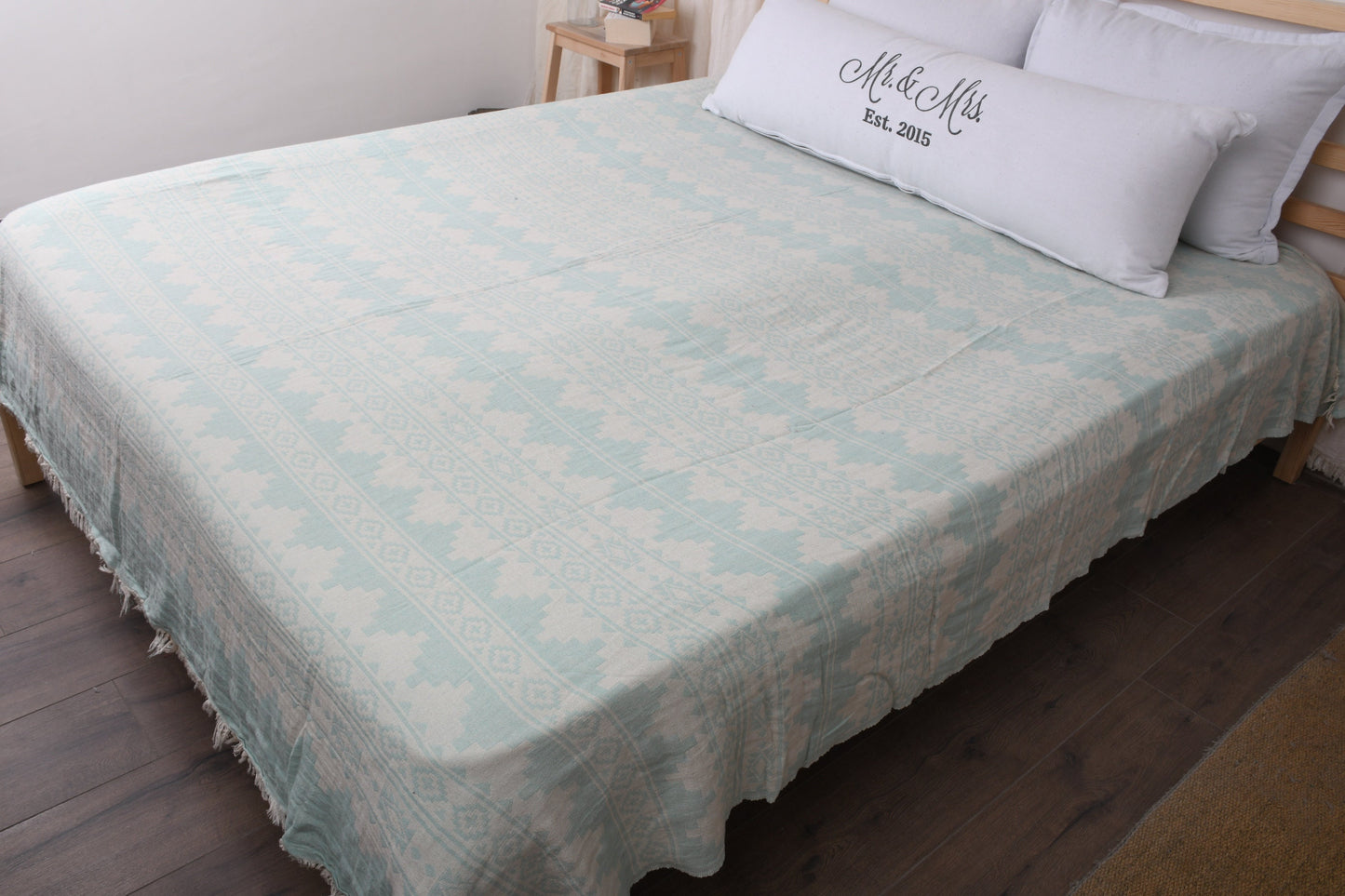 Home Decor Blanket, Sofa Blanket, Kilim Blanket, 79x91 Inches Couch Cover, Mint Bedding Throw, Couch Throw, Bulk Order Throw