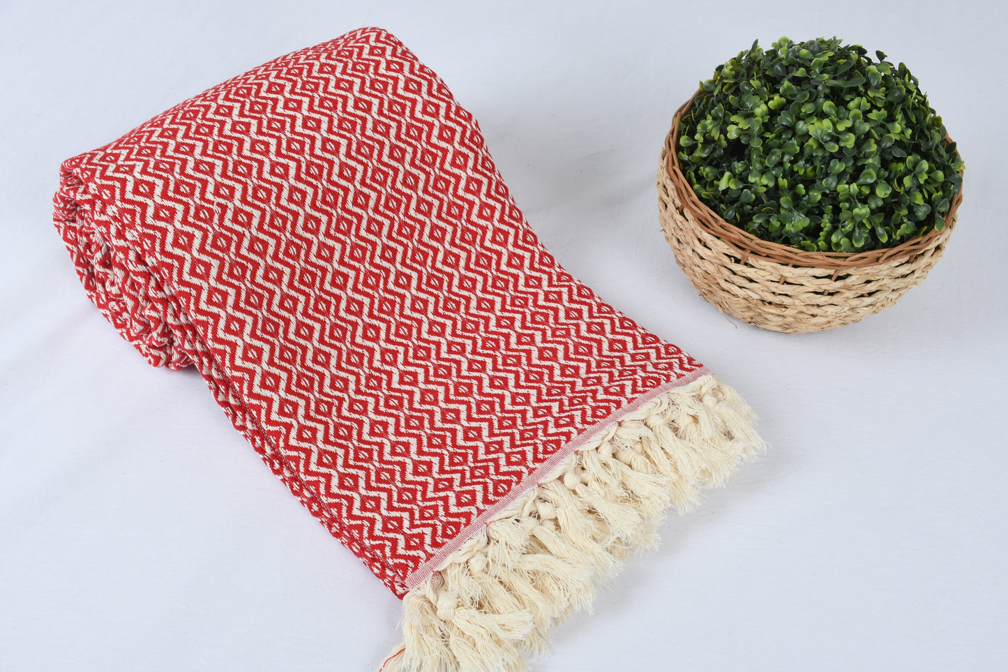 Wholesale Blankets, Turkish Bedspread, Diamond Red Bedcover, 79x95 Inches Shower Curtain, Wholesale Blanket, Pilates Throw, Couch Throw