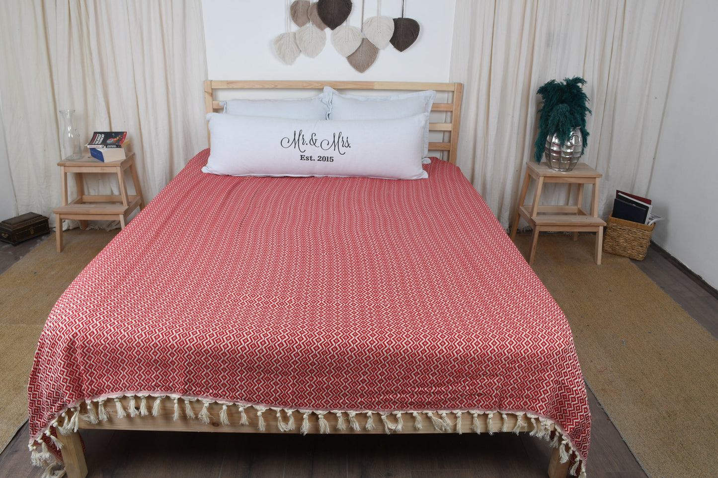Wholesale Blankets, Turkish Bedspread, Diamond Red Bedcover, 79x95 Inches Shower Curtain, Wholesale Blanket, Pilates Throw, Couch Throw