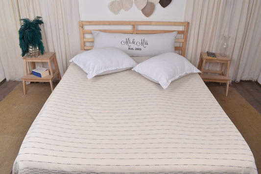 Picknickdecke, Stranddecke, braune Tagesdecke, Überwurfdecke mit Streifenmuster, 91x97 Zoll Hochzeitsgeschenkdecke, türkische Bettdecke