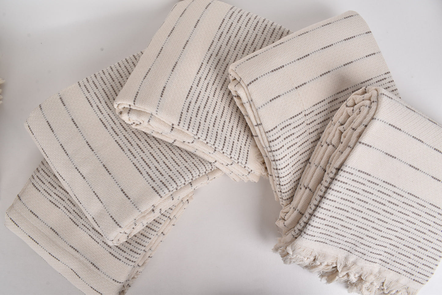 Picnic Blanket, Beach Blanket, Brown Bedspread, Striped Design Throw, 91x97 Inches Wedding Gift Blanket, Turkey Bedcover