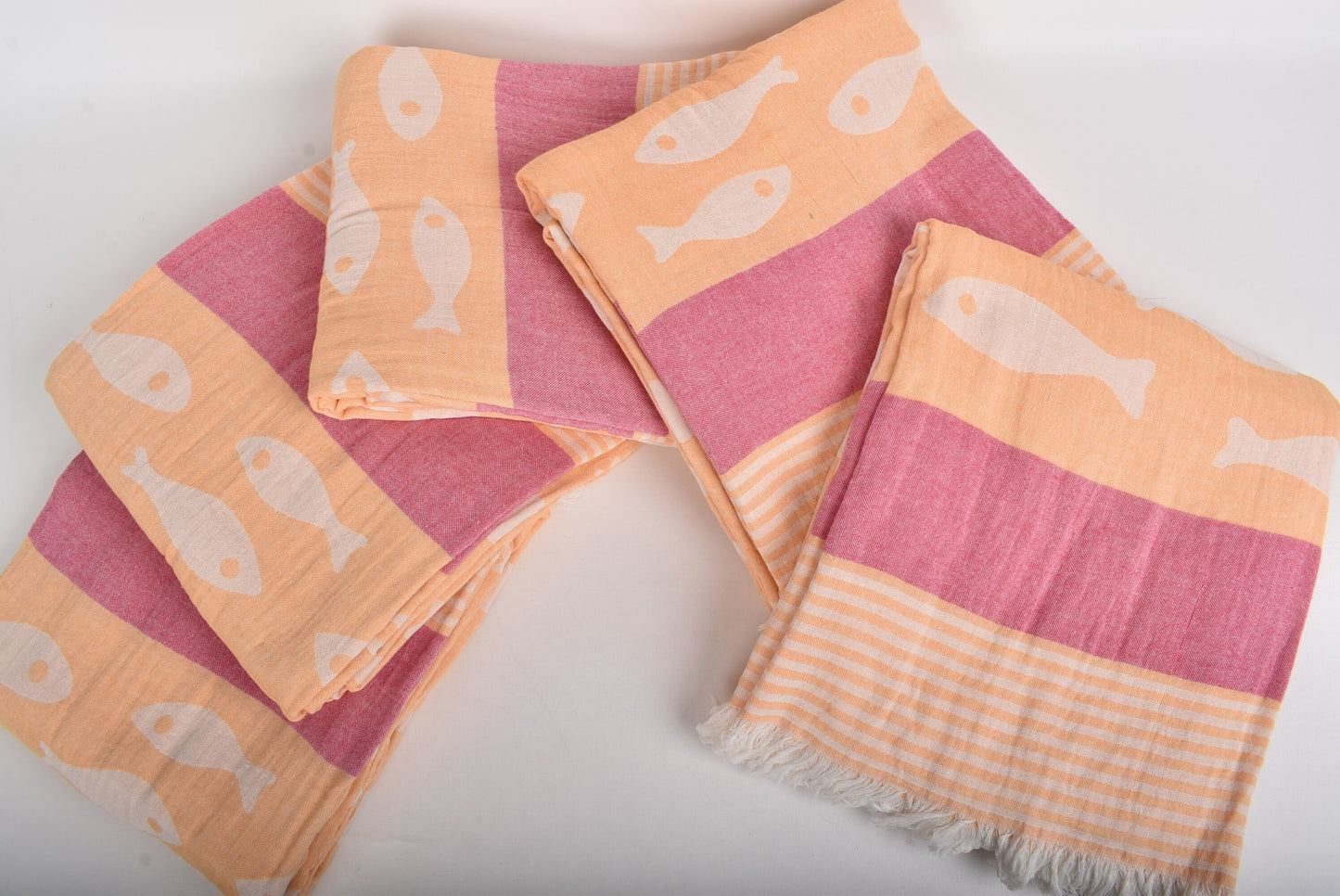 Home Decor Blanket, Turkish Blanket, Orange-Fuchsia Throw, Animal Print Bedspread, 77x91 Inches Shower Curtain, Wholesale Bedspread
