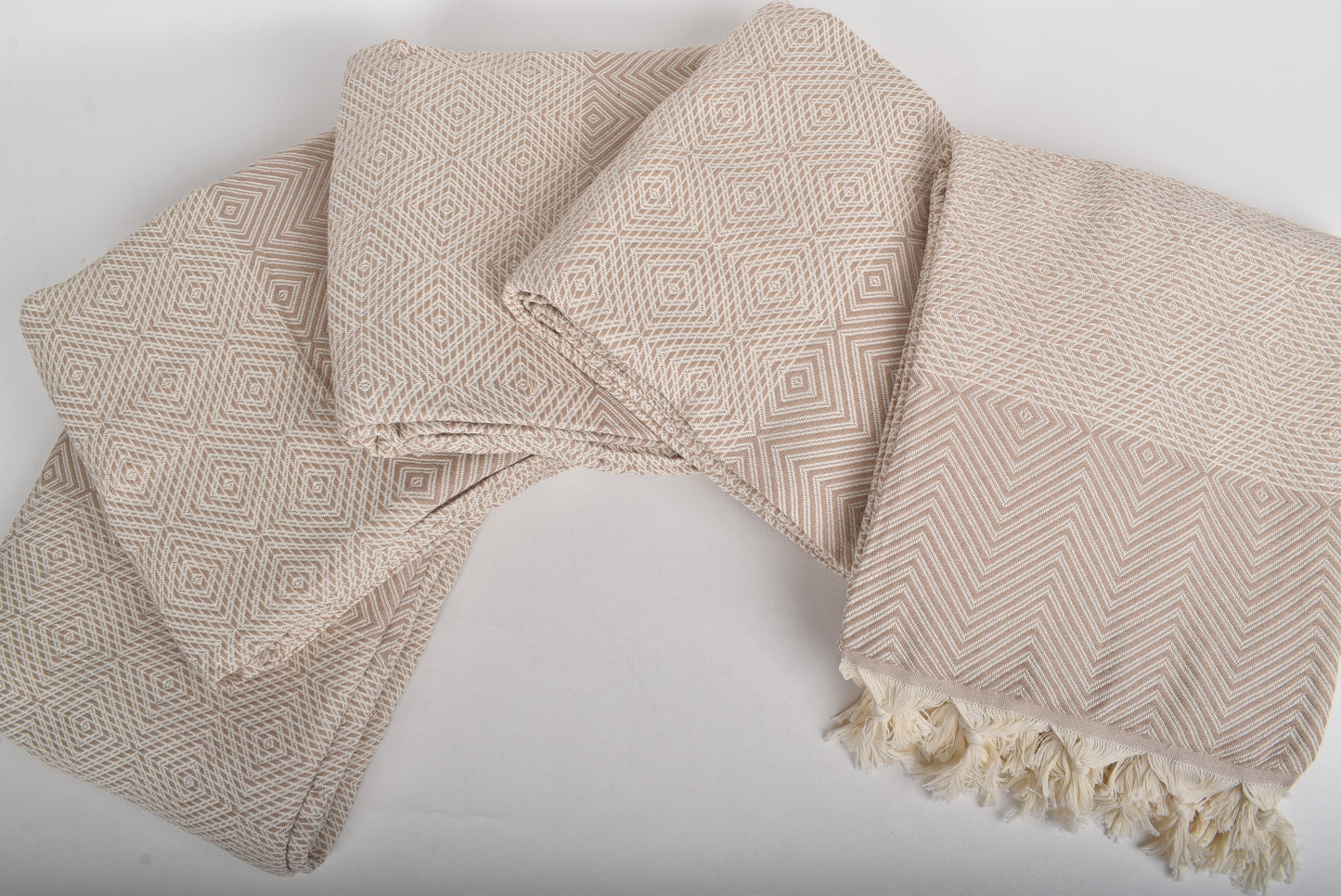 Large Towel, Sofa Blanket, Light Brown Blanket, Diamond Blanket, 79x91 Inches Table Cover, Turkey Blanket, Designer Throw, Organic Blanket