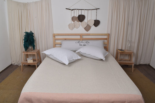 Hochzeitsgeschenkdecken, Sofadecke, Orange Decke, Leinen-Tagesdecke, 95x95 Zoll Duschvorhang, Picknick-Bettüberwurf, Türkei-Decke