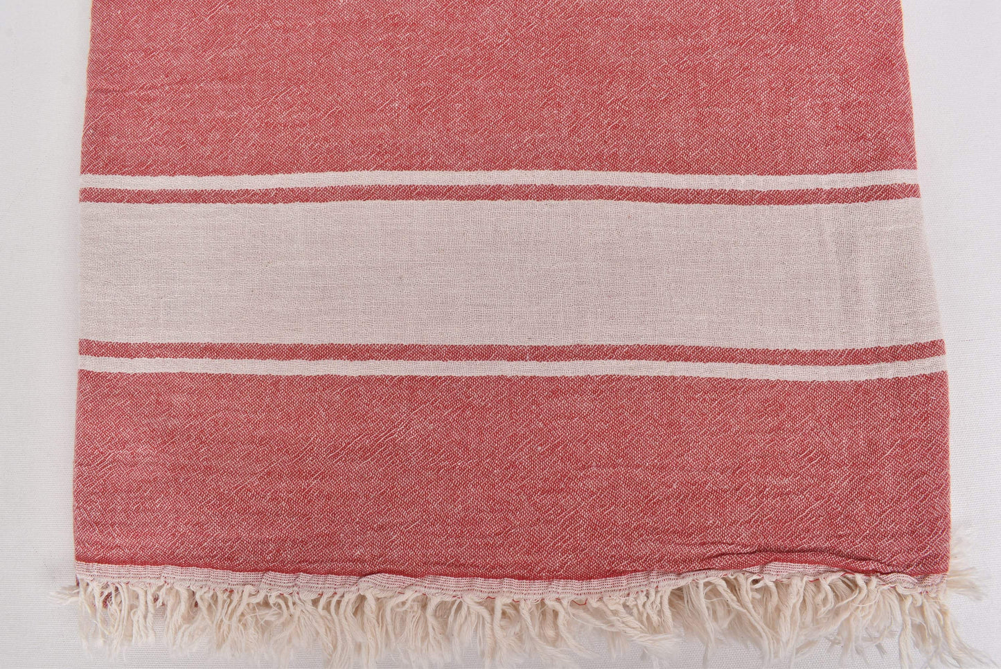 Personalized Gifts, Large Towel, Red Bedspread, Striped Blanket, 60x71 Inches Couch Cover, Organic Blanket, Oversize Bedcover
