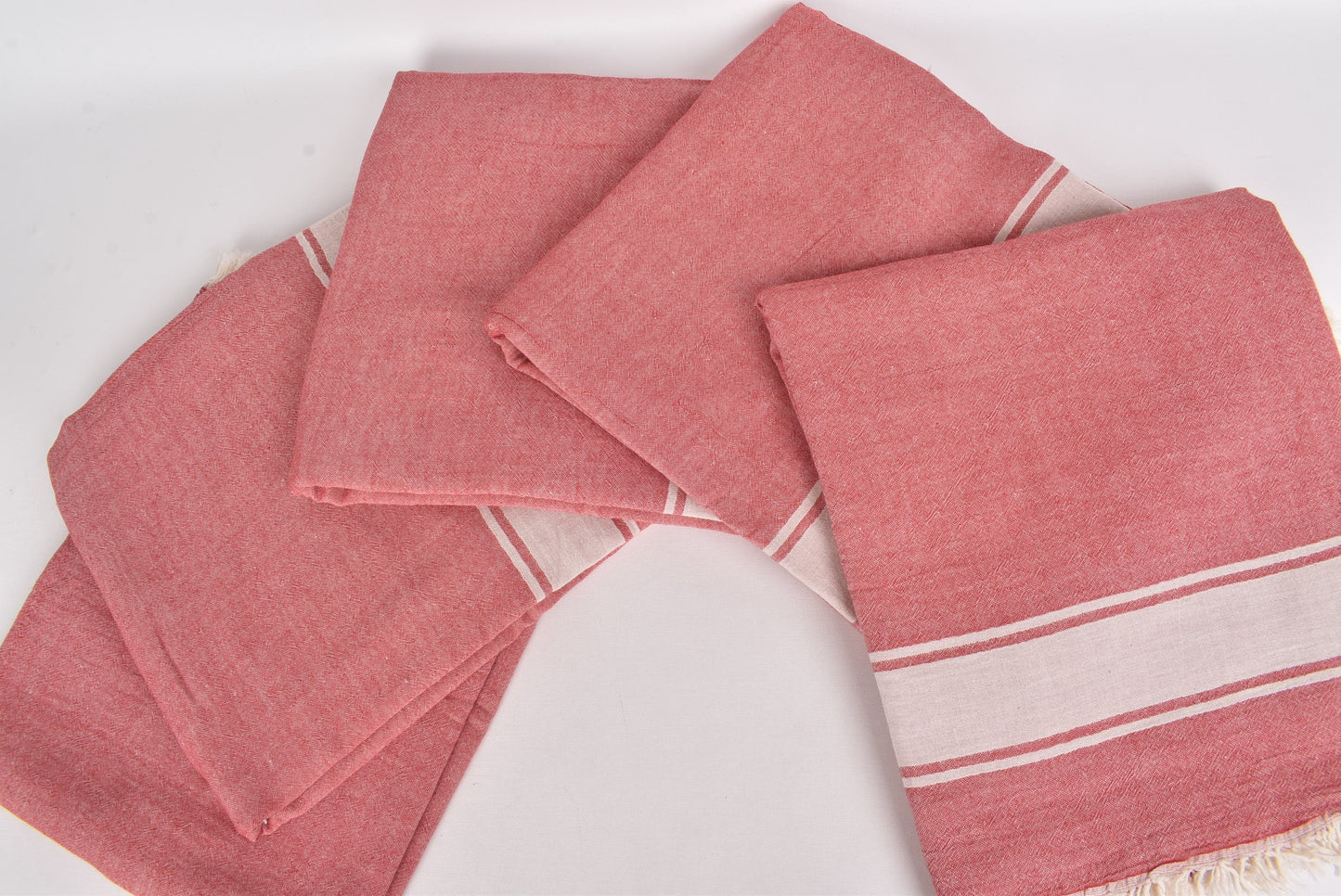 Personalized Gifts, Large Towel, Red Bedspread, Striped Blanket, 60x71 Inches Couch Cover, Organic Blanket, Oversize Bedcover
