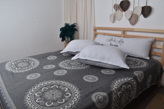 Picknickdecke, Hochzeitsgeschenk-Decken, Schwarze Decke, Überwurf mit ethnischem Design, 79x87 Zoll Großhandelsdecken, Dekorative Decke