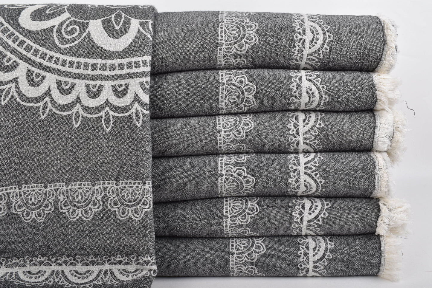 Picnic Blanket, Wedding Gift Blankets, Black Blanket, Ethnic Design Bedspread, 79x87 Inches Wholesale Blankets, Decorative Blanket