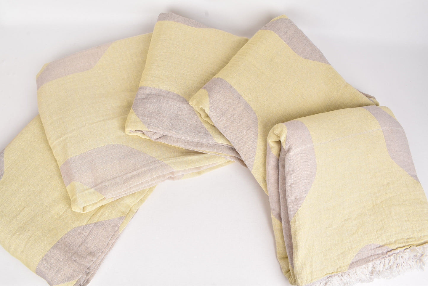 Personalized Throw, Large Towel, Light Brown-Yellow Blanket, Honeycomb Bedspread, 83x95 Inches Wedding Gift Blanket, Gift Bedspread