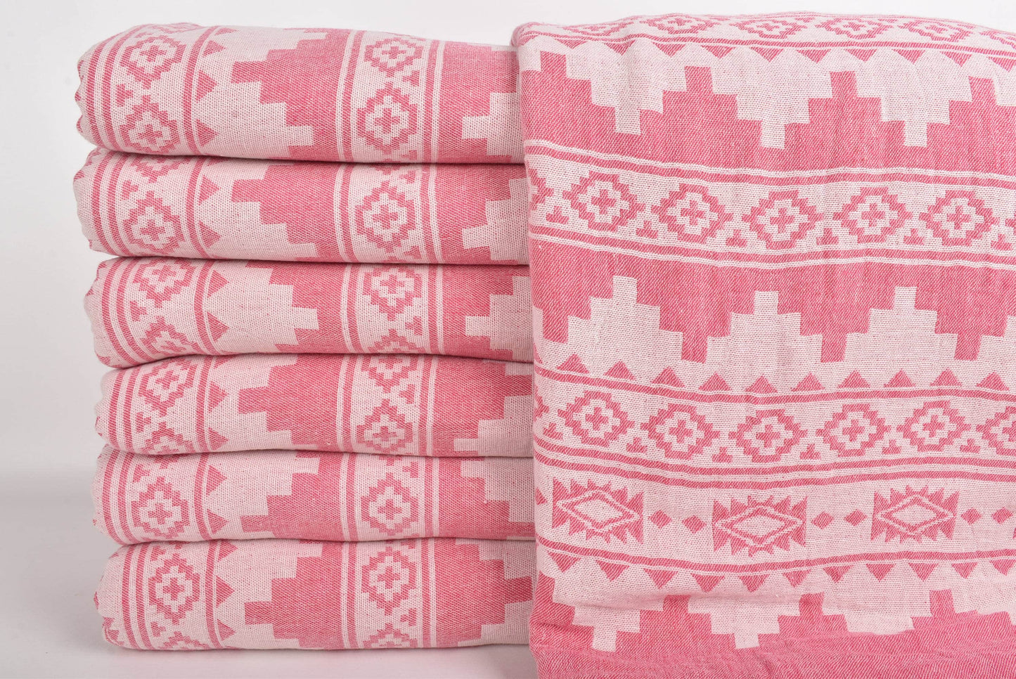 Personalized Throw, Wholesale Blankets, Pink Bedcover, Kilim Blanket, 79x91 Inches Table Cover, Couch Bedcover, Yoga Throw