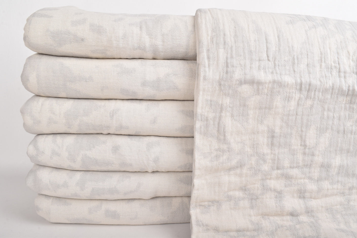 Turkish Throw Blanket, Sofa Blanket, Gray Patterned Gift Throw, Floral Throw, 85x93 Inches Cotton Blanket, Decor Throw, Picnic Blanket