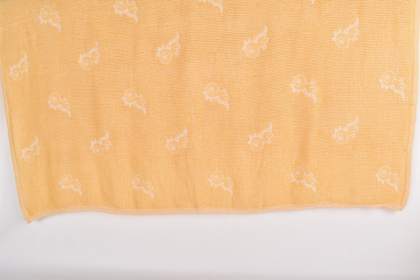 Large Towel, Mustard Baby Blanket, Organic Cotton Baby Blanket, Dinosaur Blanket, 48x50 Inches Woven Blanket, Couch Blanket, Turkey Throw