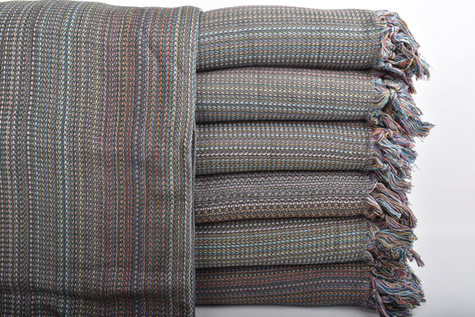 Decken als Bio-Hochzeitsgeschenk, Wohndecke, Khakifarbene Decke, Bunte Decke, 221 x 226 cm Decke als Gastgeschenk zur Hochzeit