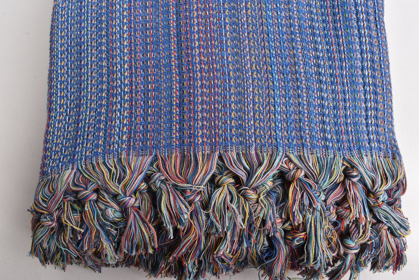 Picnic Blanket, Large Towel, Sax Blue Throw, Colorful Throw, 87x89 Inches Embroidered Bedspread, Couch Throw, Pilates Throw, Gift Throw