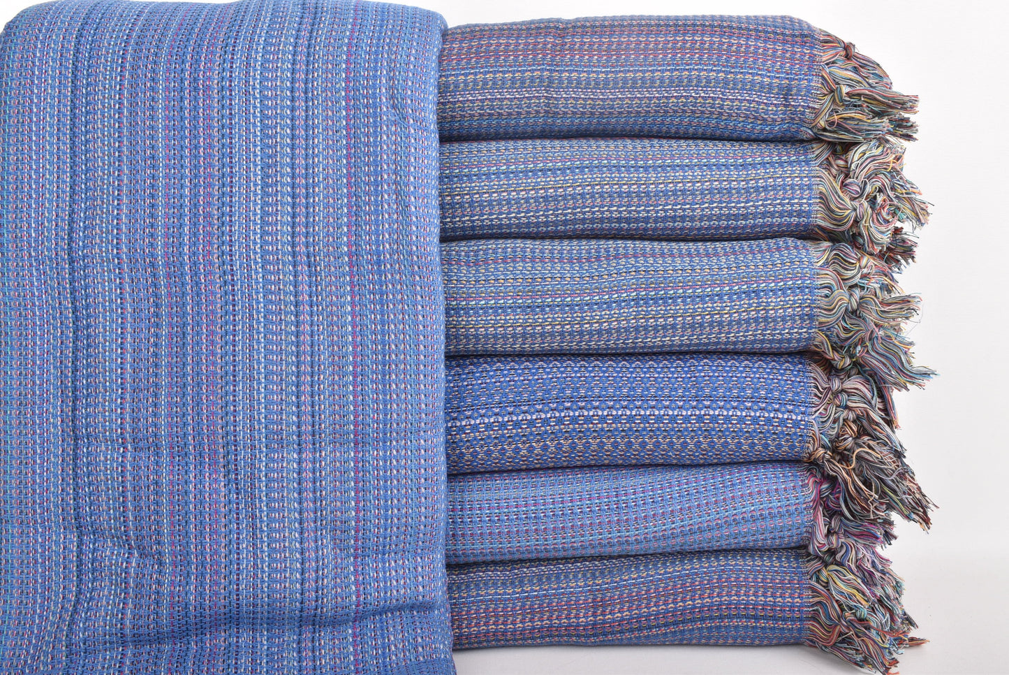 Picnic Blanket, Large Towel, Sax Blue Throw, Colorful Throw, 87x89 Inches Embroidered Bedspread, Couch Throw, Pilates Throw, Gift Throw