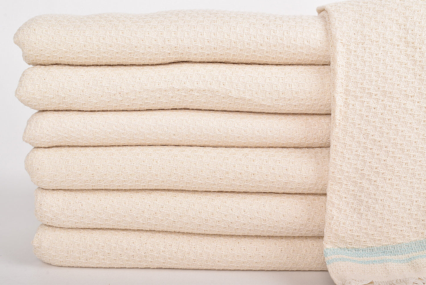 Large Towel, Wholesale Blankets, Mint Throw, Striped Blanket, 91x93 Inches Blanket Wedding Party Favors, Bulk Order Throw, Warm Throw