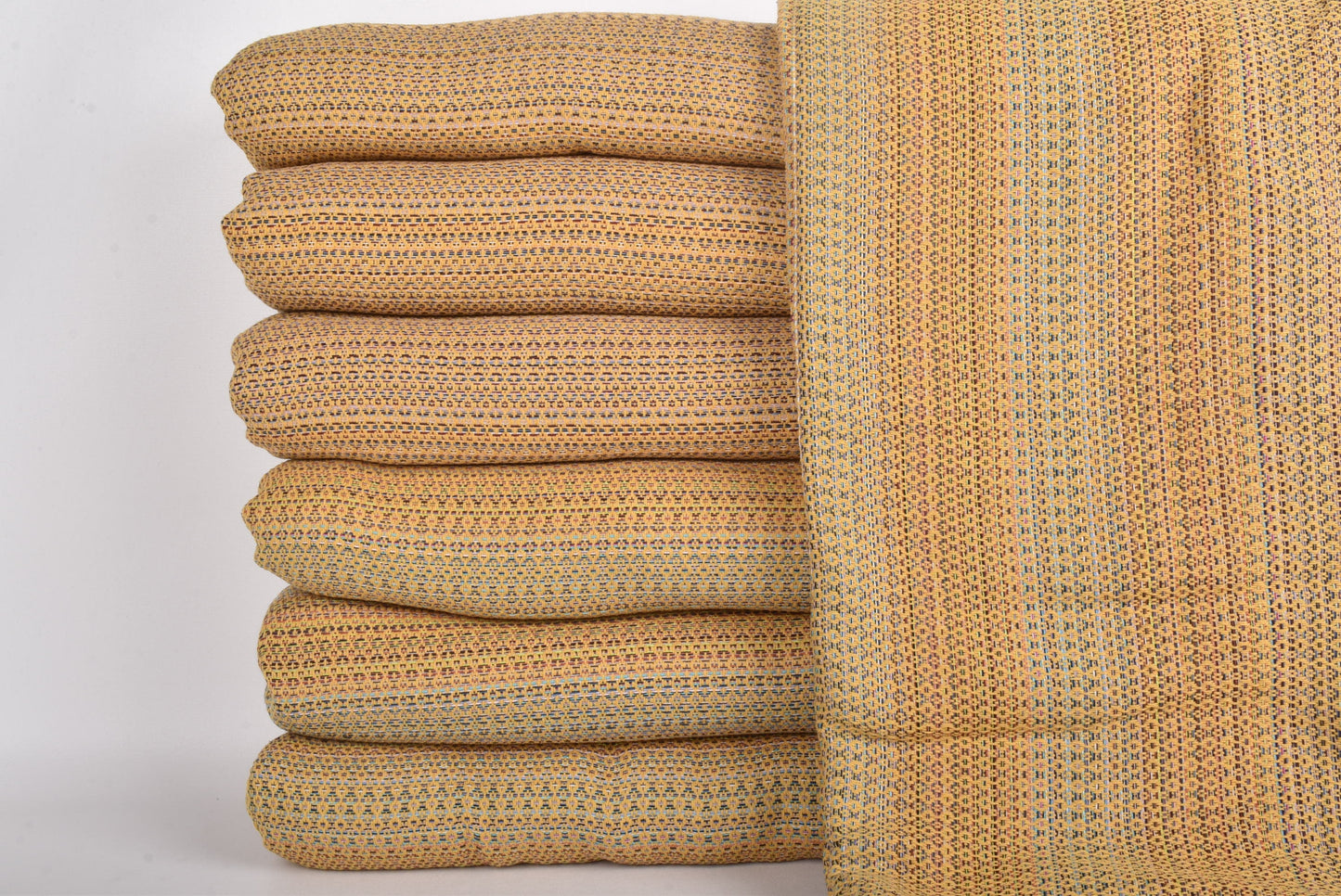 Wholesale Couch Throw, Organic Cotton Mustard Throw, Colorful Blanket, 87x89 Inches Blanket, Couch Blanket, King Size Throw, Warm Blanket