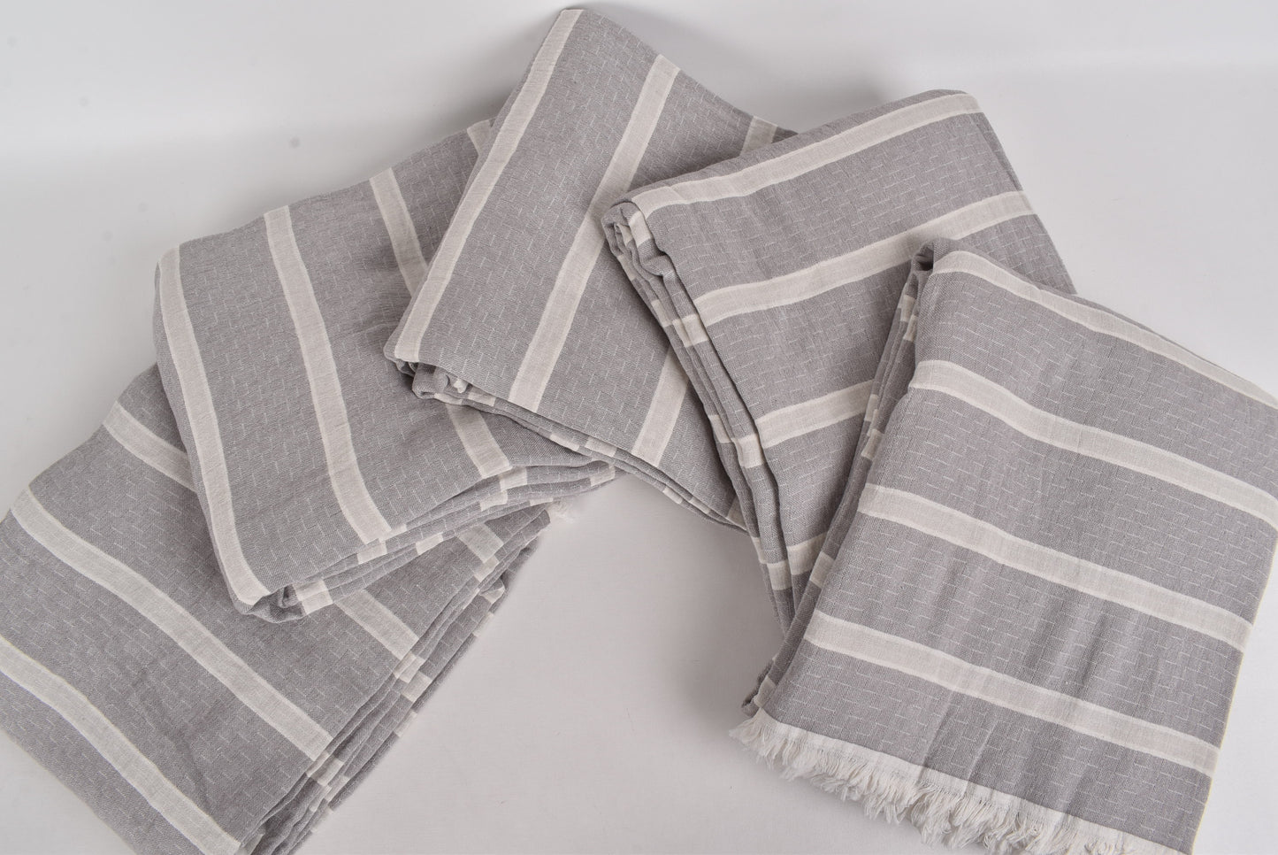 Turkish Blanket, Custom Blanket, Dark Gray-Light Gray Blanket, Organic Striped Throw, 83x95 Inches Couch Cover, Oversize Throw, Turkey Throw