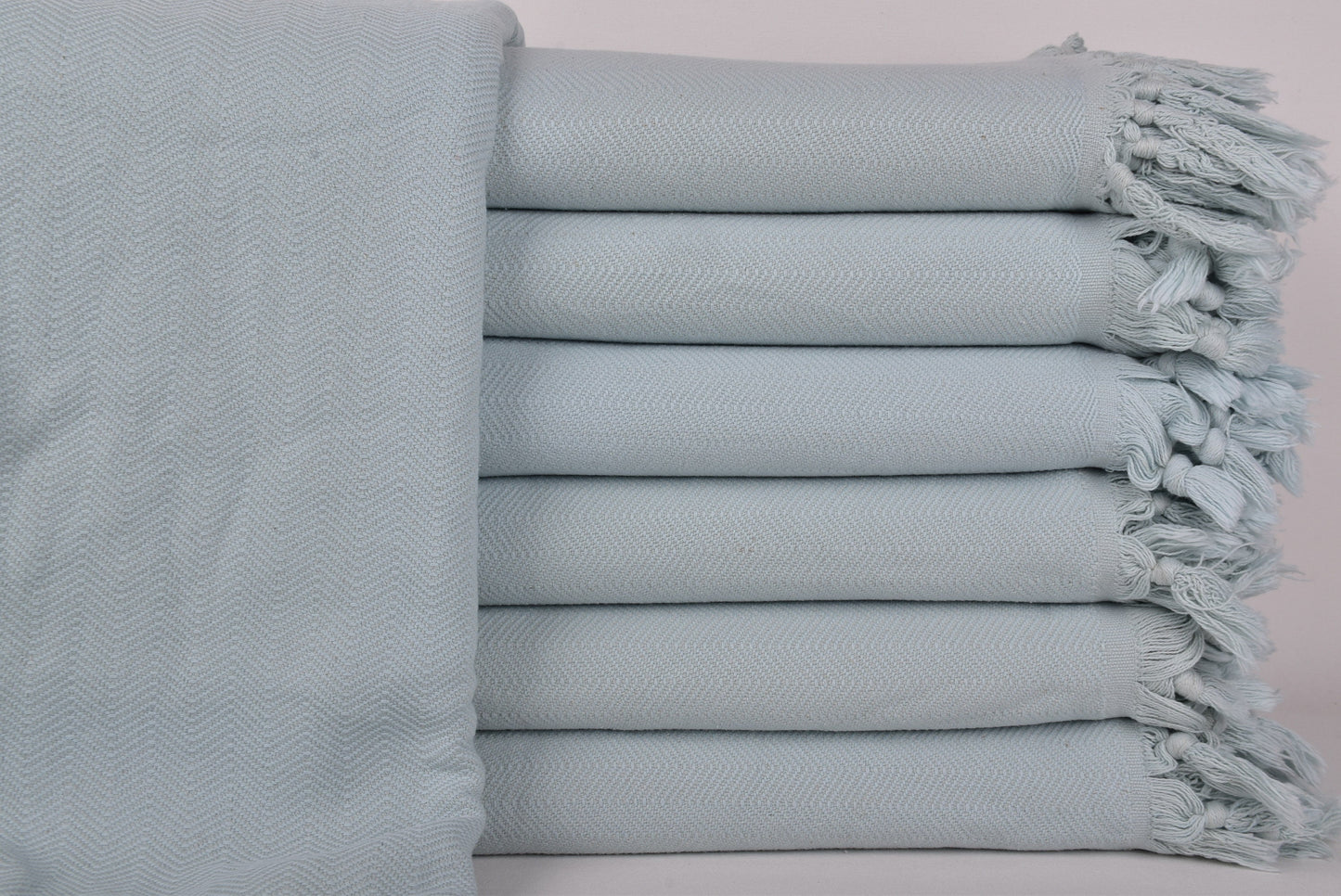 Turkish Bedspread, Bedcover, Mint Throw, Chevron Stonewashed Blanket, 87x69 Inches Woven Blanket, Organic Blanket