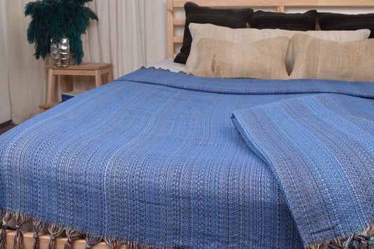 Großes Handtuch, Bettdecke, parlamentblaues Plaid, bunte Decke, 87x89 Zoll Designer-Tagesdecke, King-Size-Decke, warme Decke