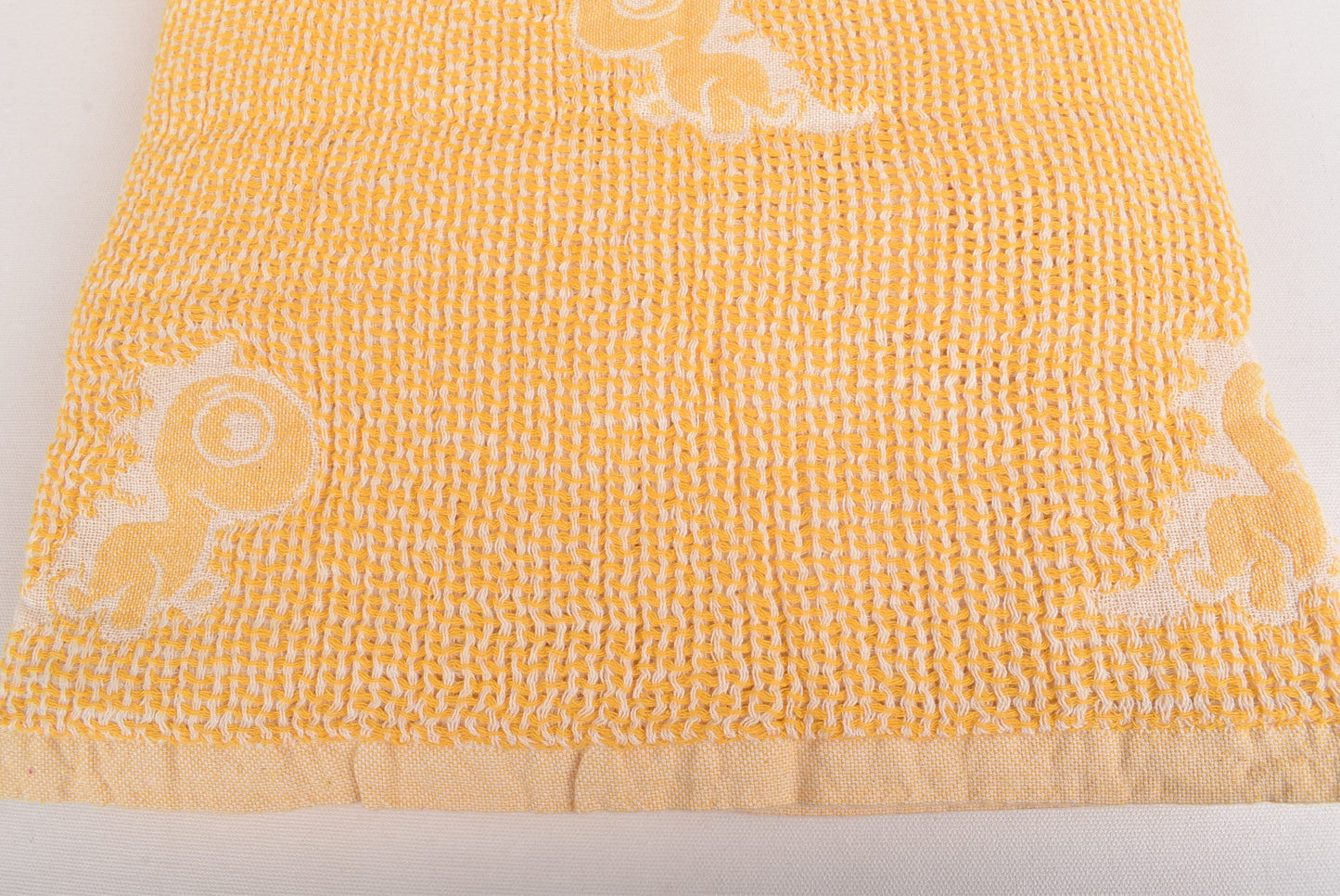 Large Towel, Mustard Baby Blanket, Organic Cotton Baby Blanket, Dinosaur Blanket, 48x50 Inches Woven Blanket, Couch Blanket, Turkey Throw