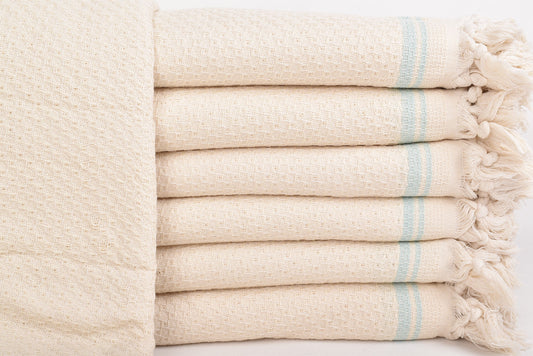 Großes Handtuch, Decken Großhandel, Mintfarbener Überwurf, Gestreifte Decke, 91x93 Zoll Decke Hochzeitsgeschenke, Überwurf Großbestellung, Warmer Überwurf